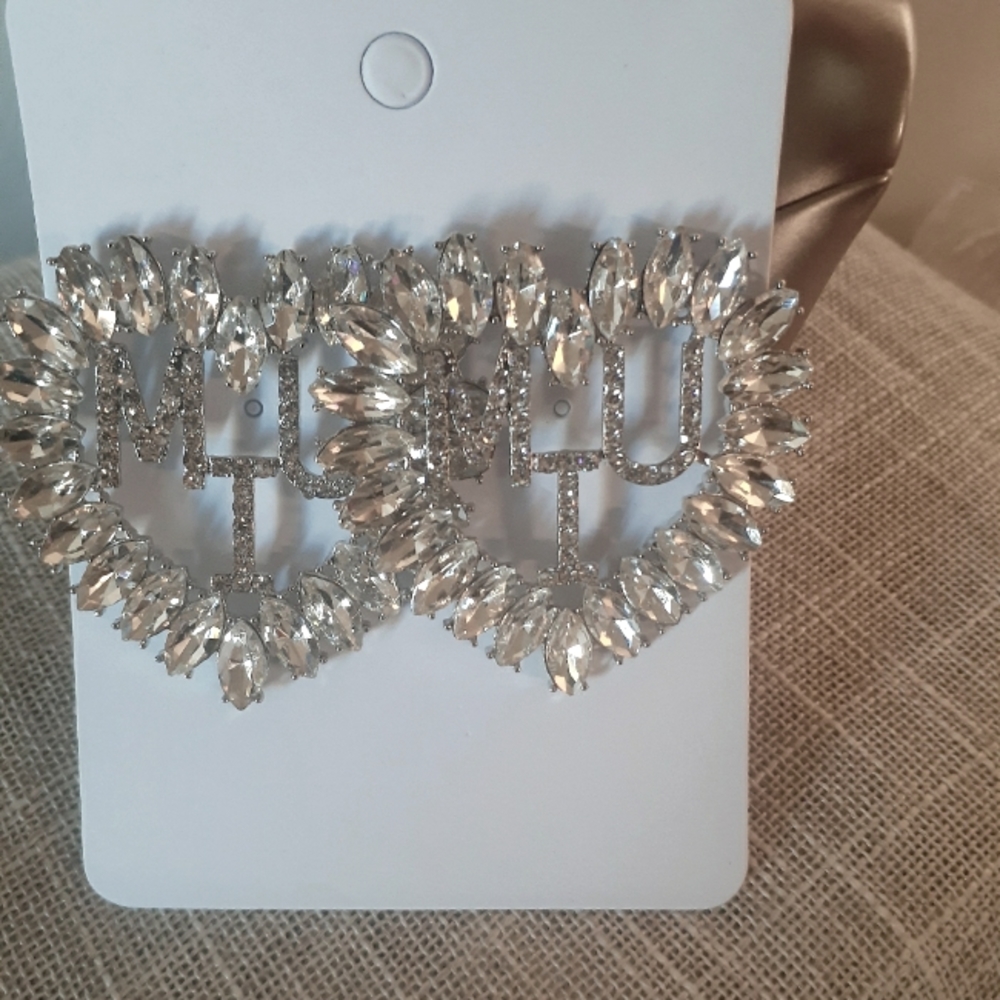 Sold Offline - Diamond Studded Hearts with Lettering